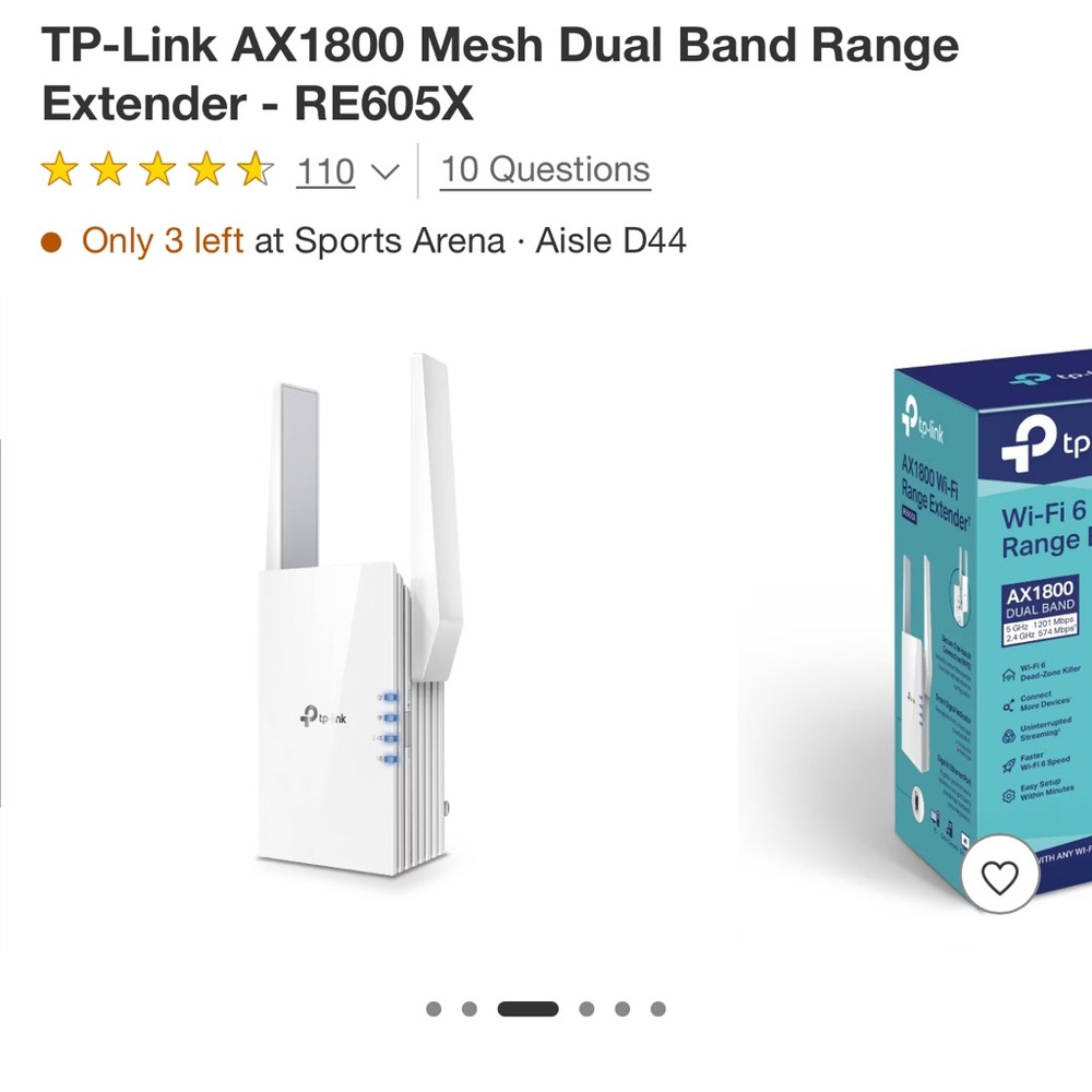 WI-FI RANGE EXTENDER TP LINK